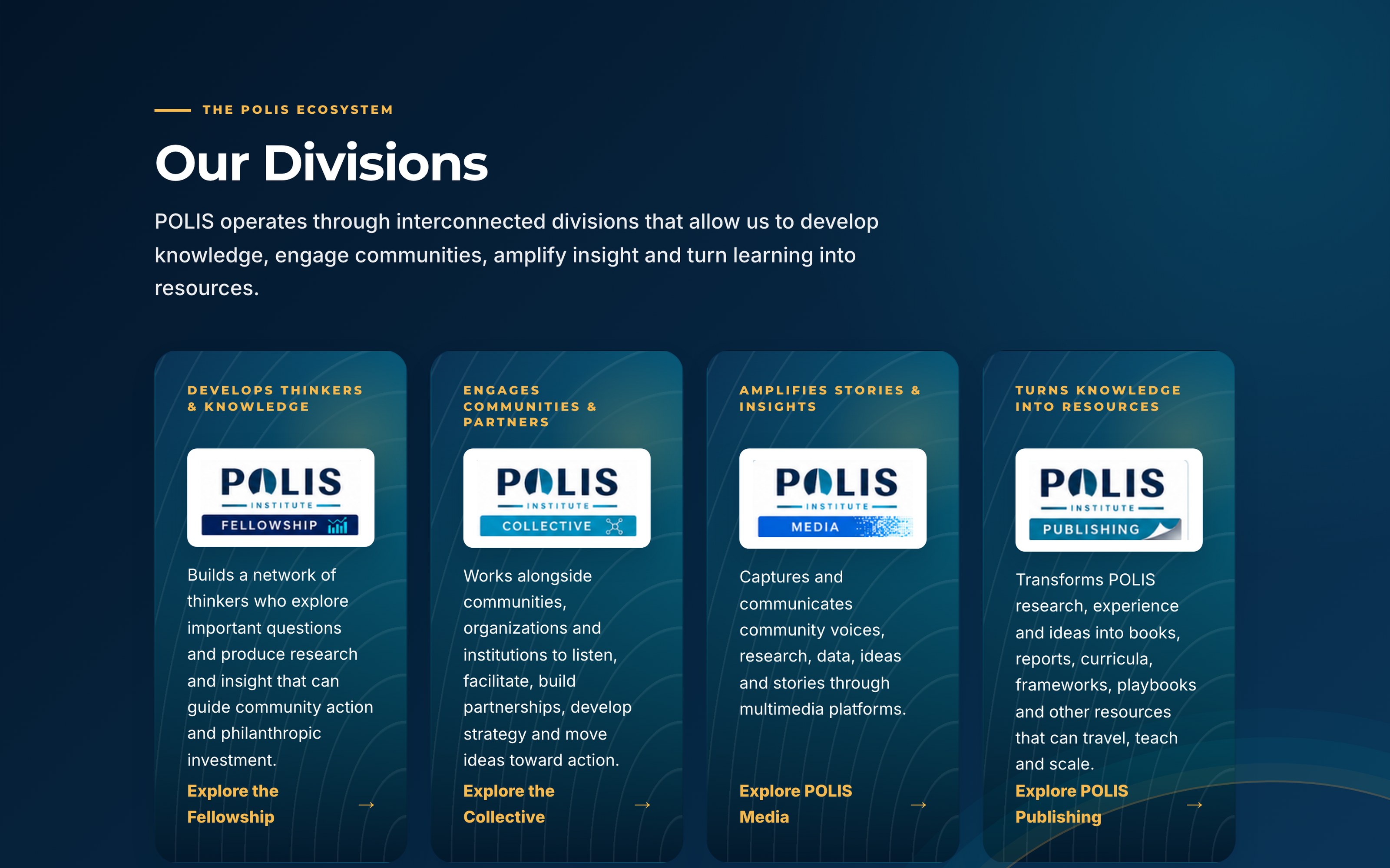 POLIS Institute case study