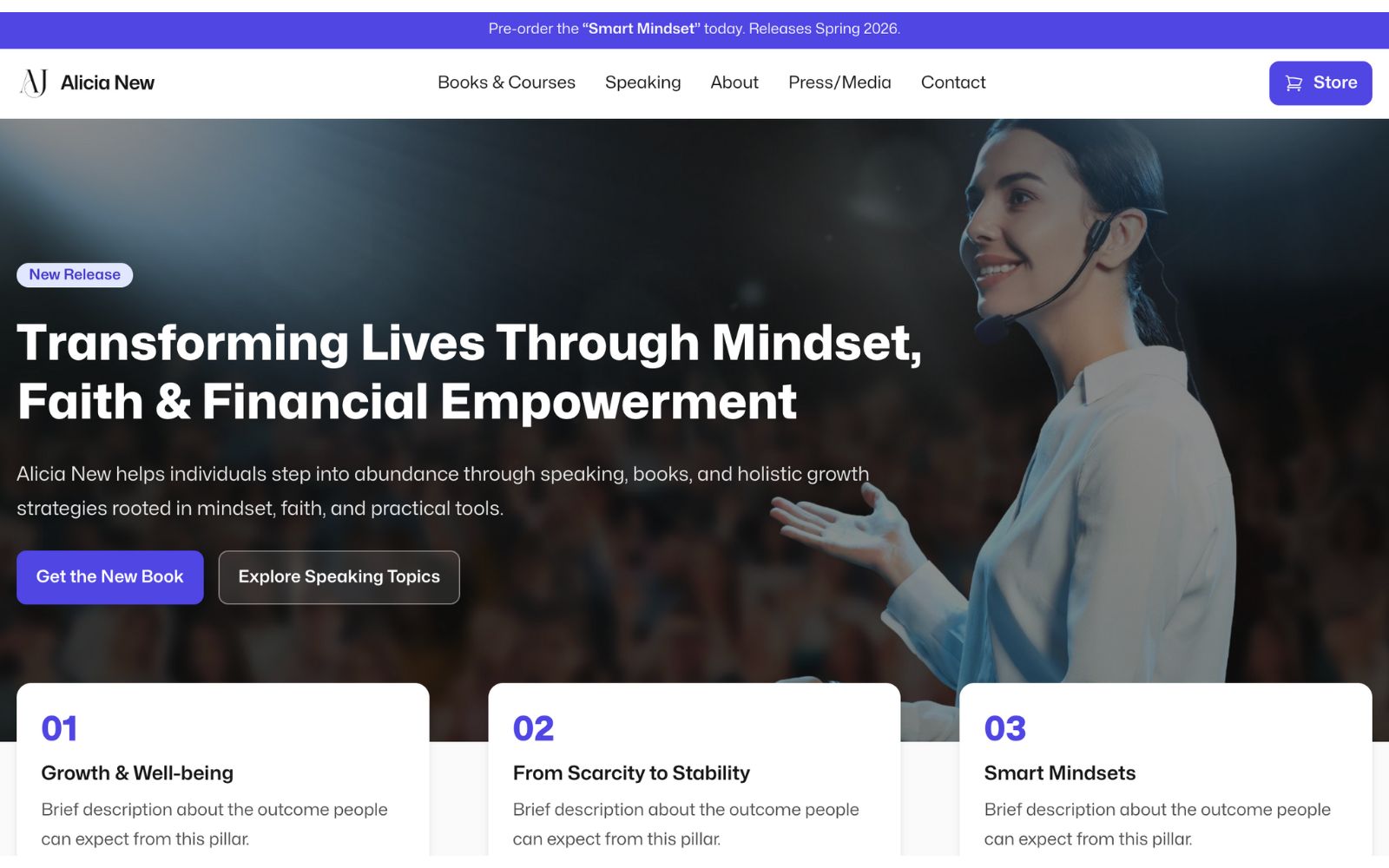 Author / Coach / Speaker preview