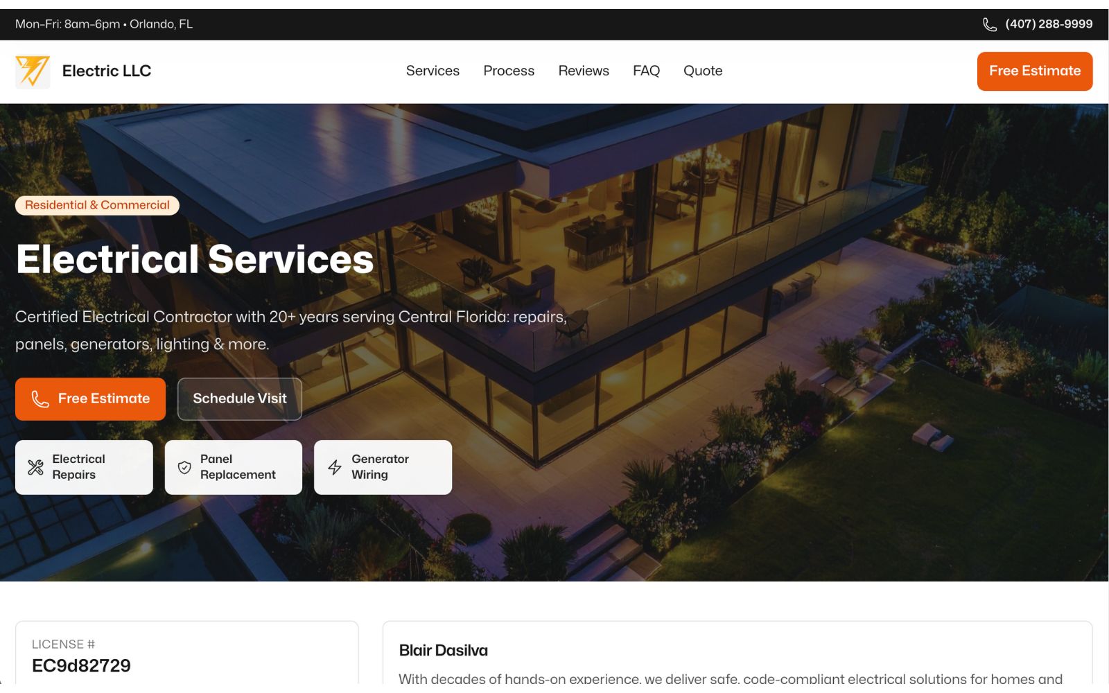 Contractor / Trades preview